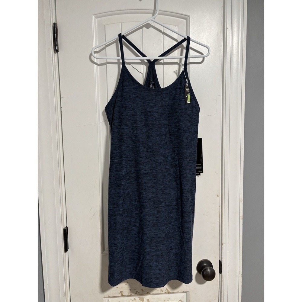 KYODAN‎ Heather Blue Racerback Tank Dress Size: L NWT